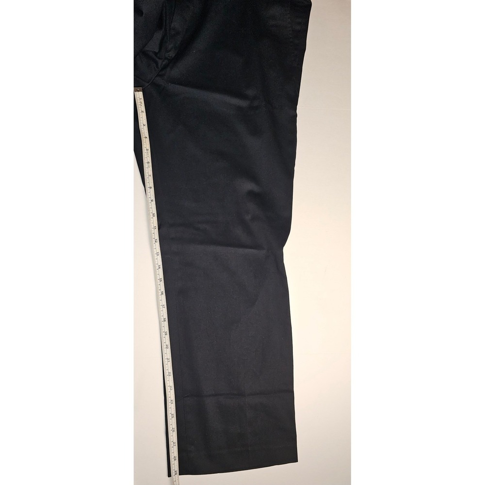 Eddie‎ Bauer Mens Black Flat Front Chino Pants Size 40x29 - Picture 4 of 6